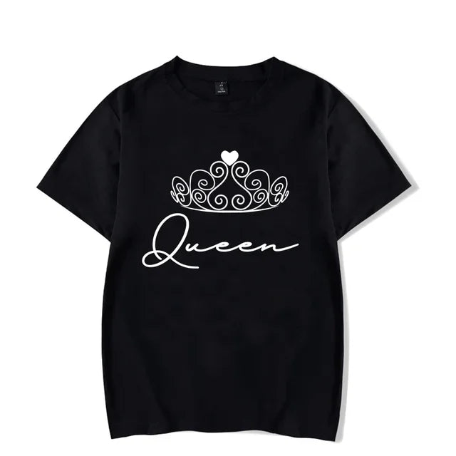 King and Queen With Crowns T Shirts