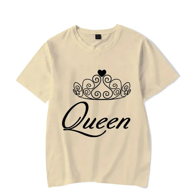 King and Queen With Crowns T Shirts