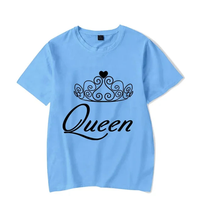 King and Queen With Crowns T Shirts