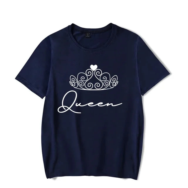 King and Queen With Crowns T Shirts