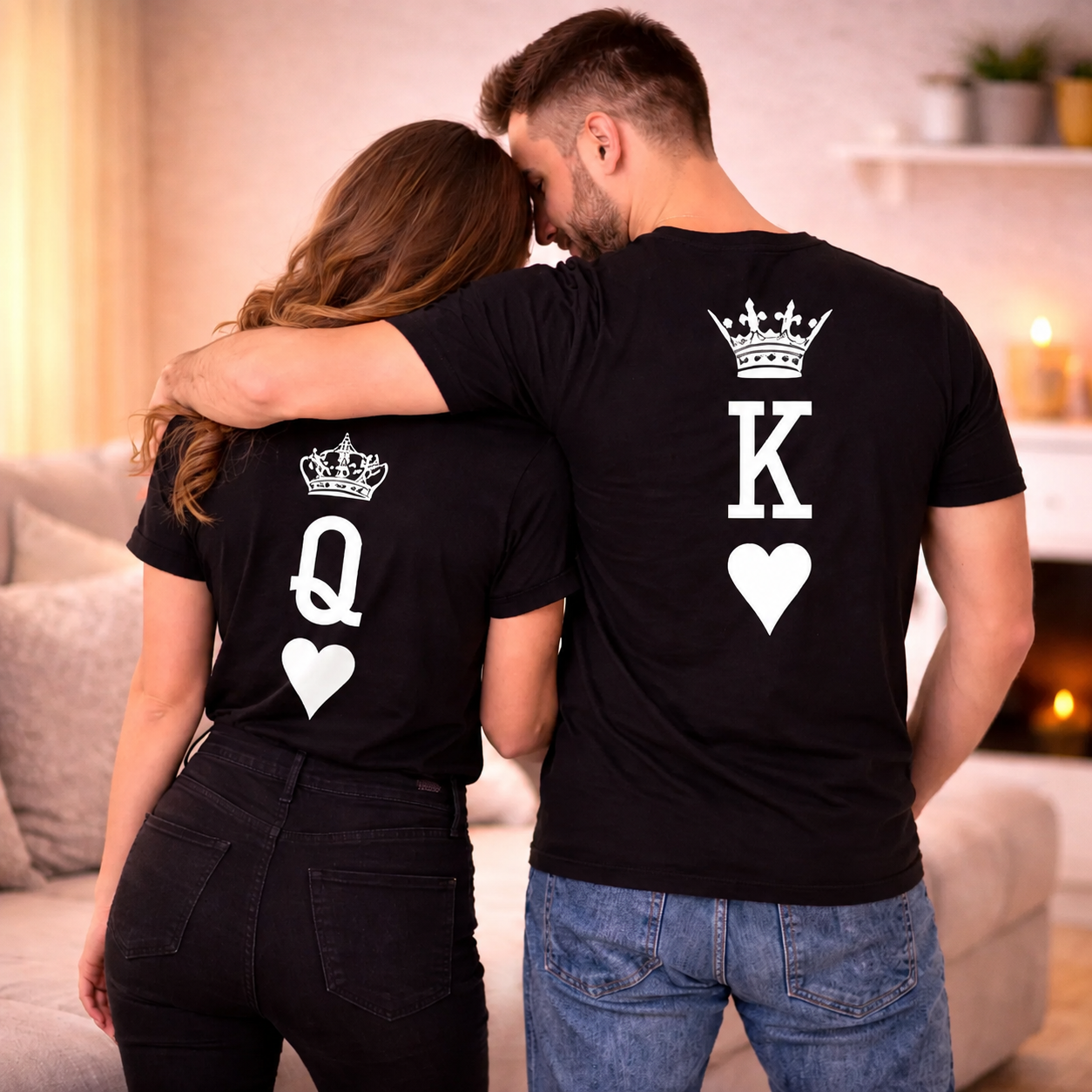 King and queen couple shirts