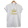 King and queen shirts gold