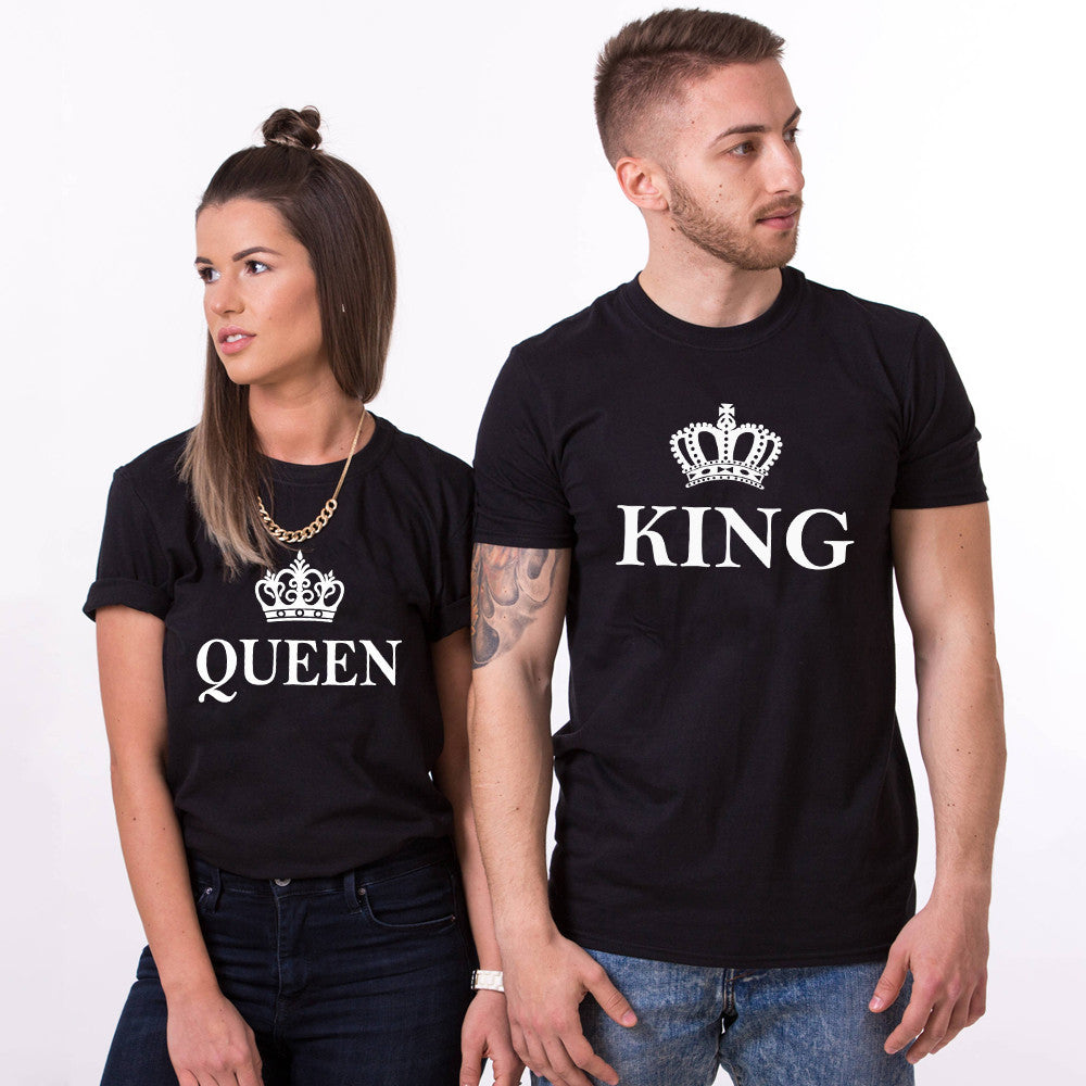King and queen shirts royal