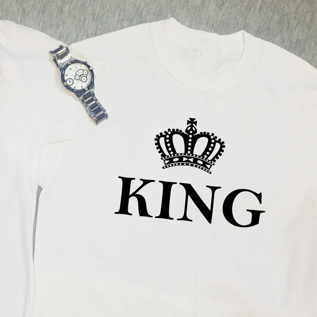 King and queen shirts royal