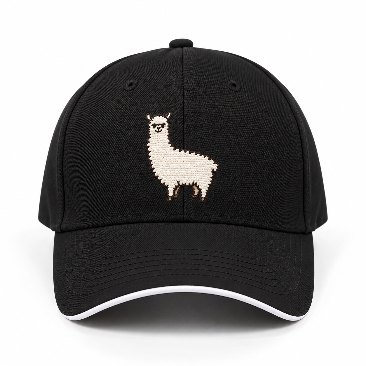 Lama matching couple hats