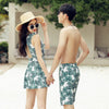 Leaf Matching swim suits for couples