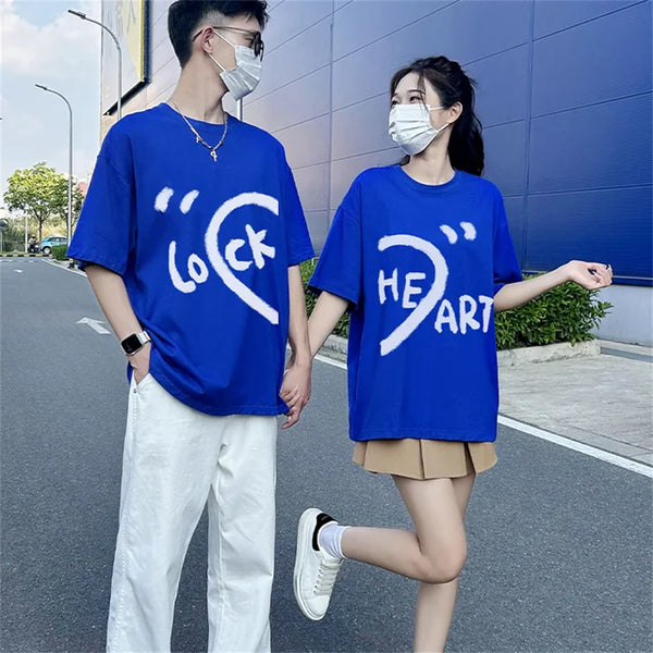 Lock Heart Cute Couple Shirts | My Couple Goal