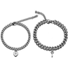 Lock and Key Bracelet Set for Couples