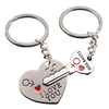 Heart and Key Keychain for Couples