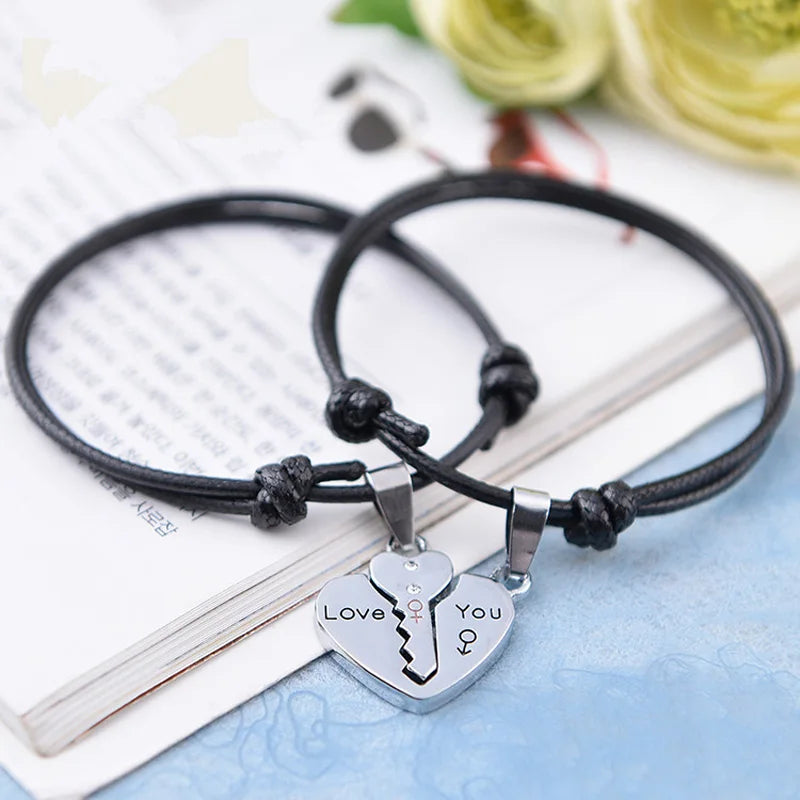 Lock and Key Matching Bracelets