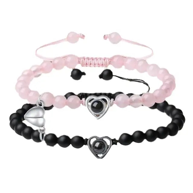 Long Distance Couple Bracelets