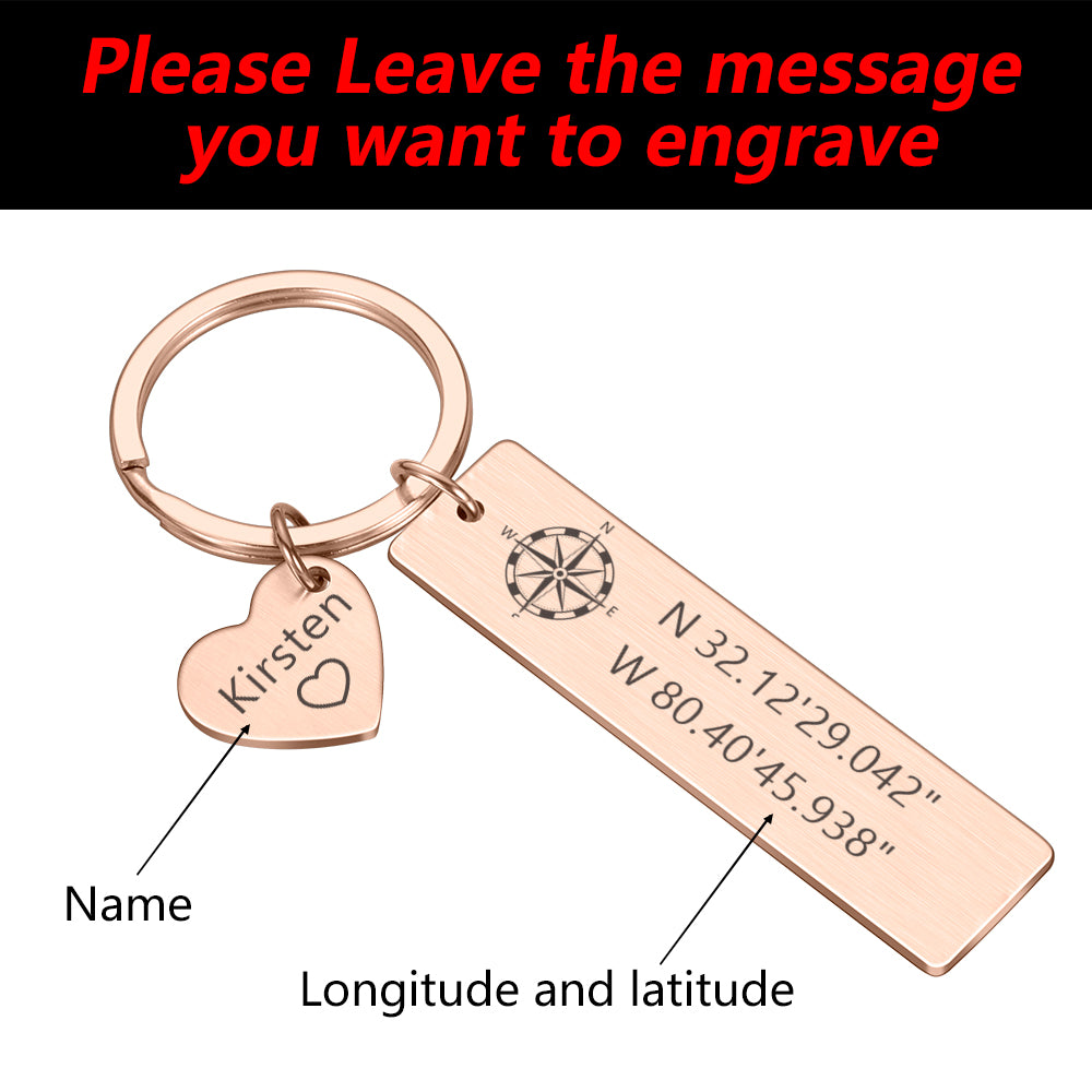 Long Distance Relationship Keychain
