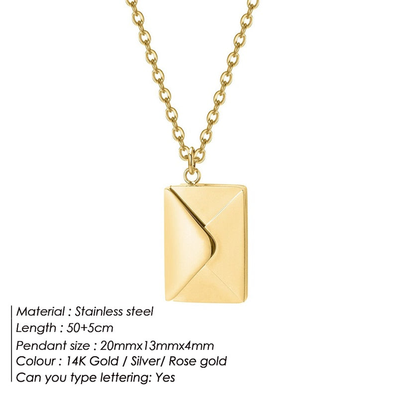Love Letter Necklace Envelope