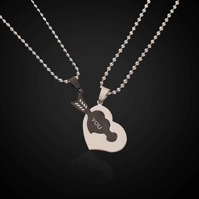 Promise Of Love Couple Matching Necklace [Piyera Silver]