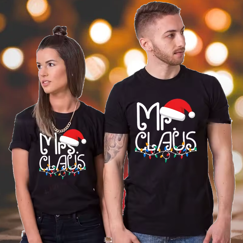 Mr and Mrs Claus T Shirts