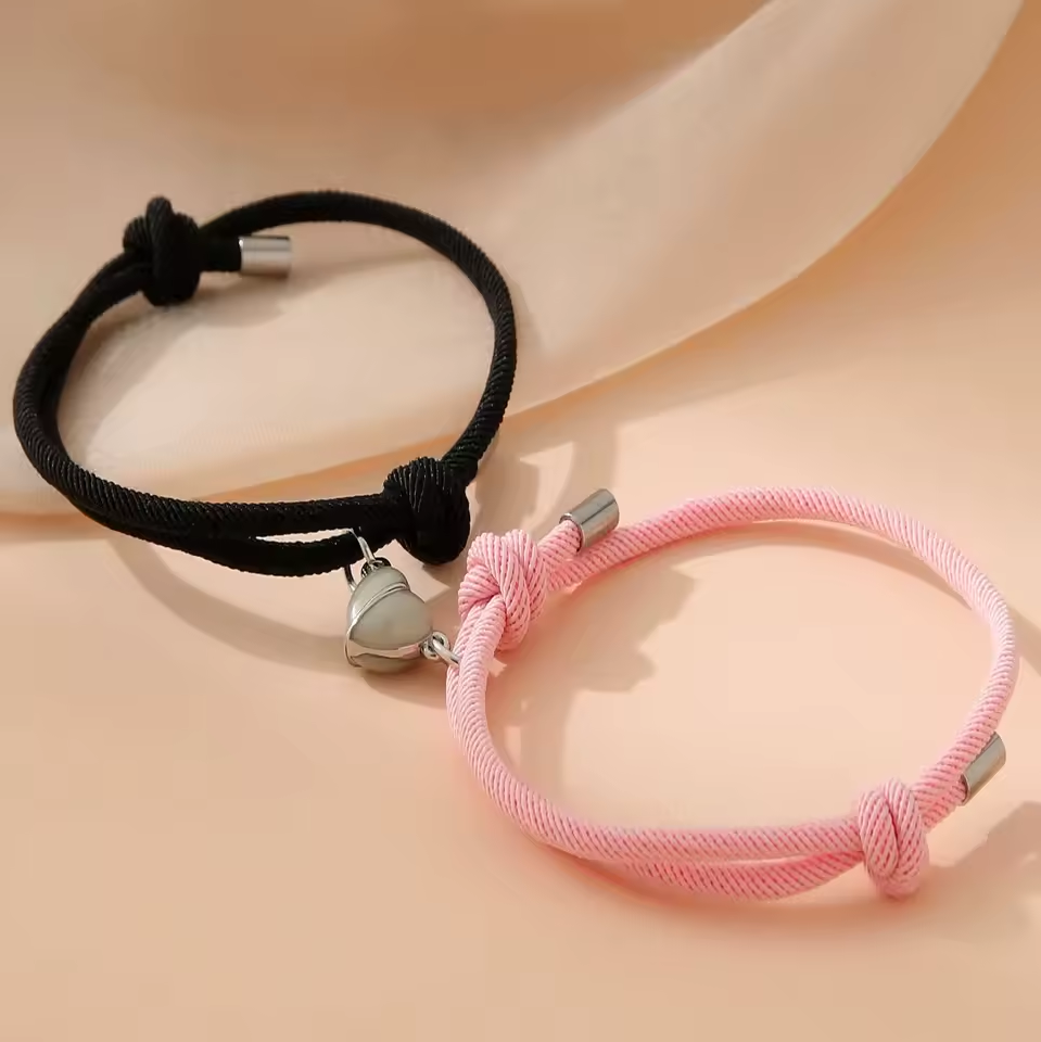 Magnetic Heart Bracelet for Couples