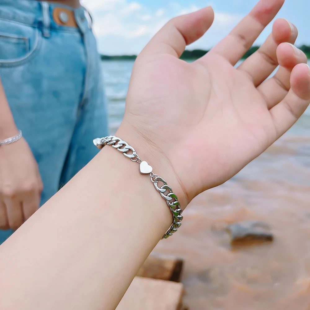 Magnetic Heart Bracelets for Couples