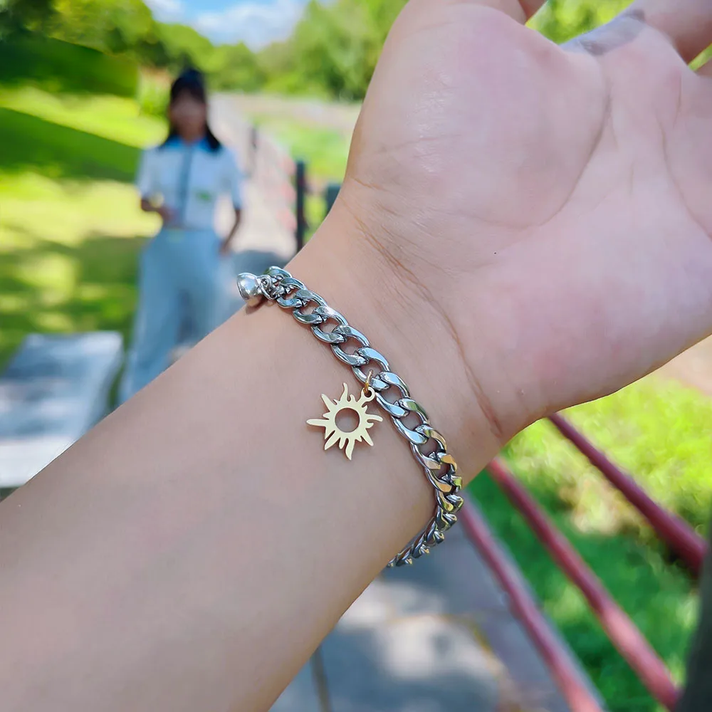 Magnetic Sun and Moon Couple Bracelets