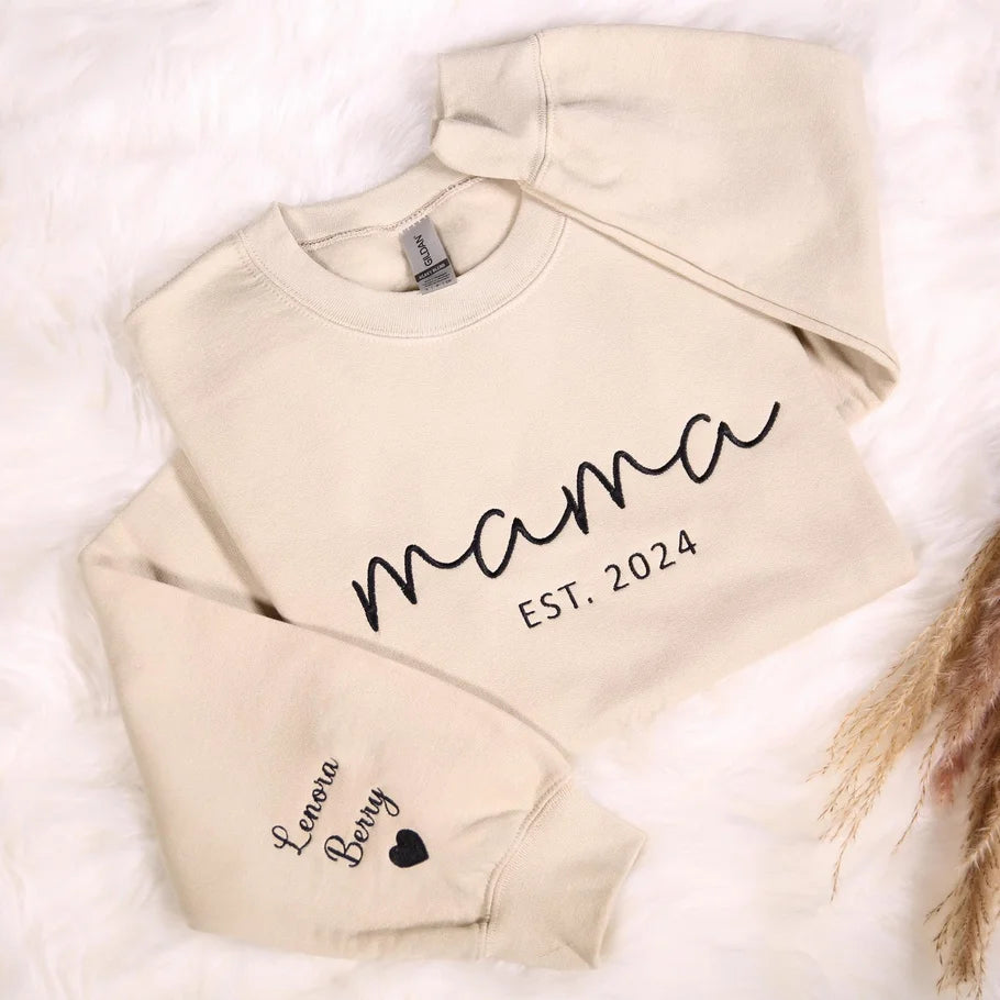 Mama Embroidered Sweatshirt