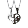 Matching Half Heart Necklaces for Couples