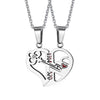 Matching Half Heart Necklaces for Couples