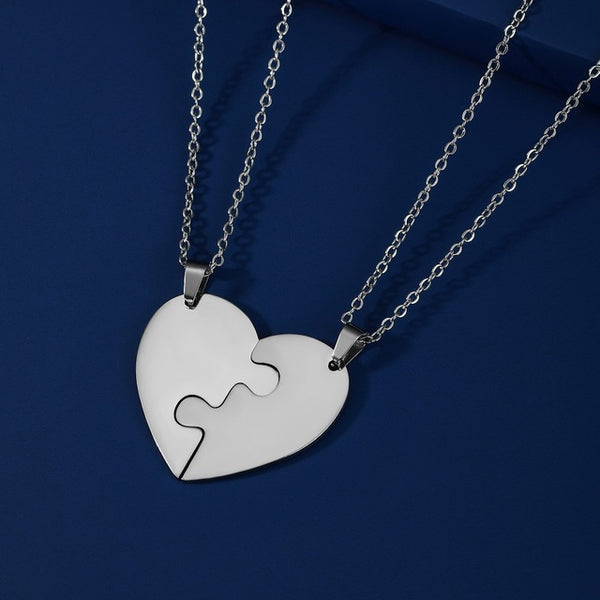 Matching Chain Matching Heart Necklaces | My Couple Goal
