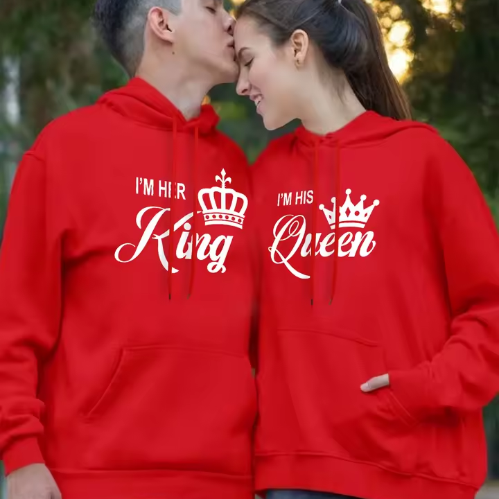 Matching King and Queen Hoodies