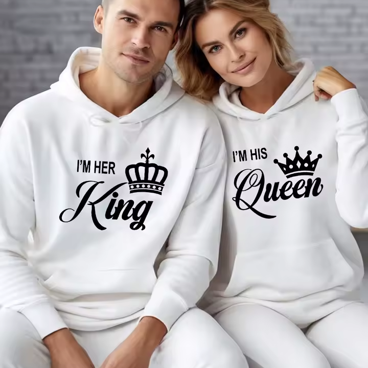 Matching King and Queen Hoodies