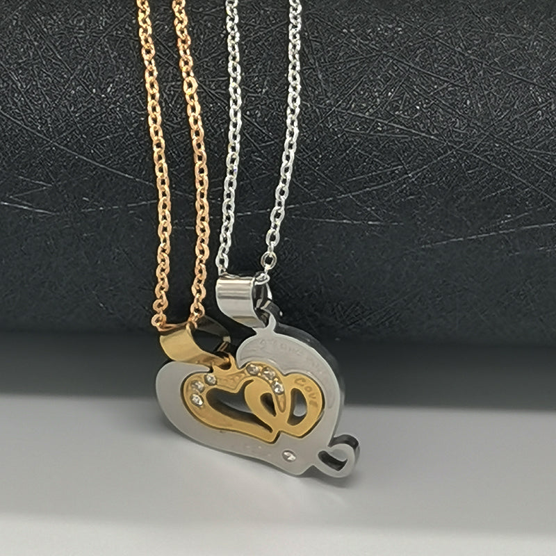 Matching Chain Matching Love Necklaces for Couples | My Couple Goal