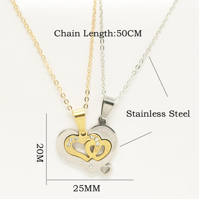 Matching Love Necklaces for Couples