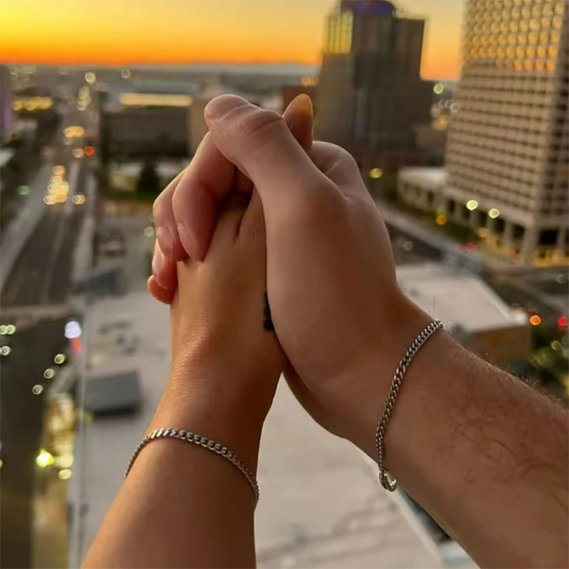 Matching Permanent Bracelets for Couples