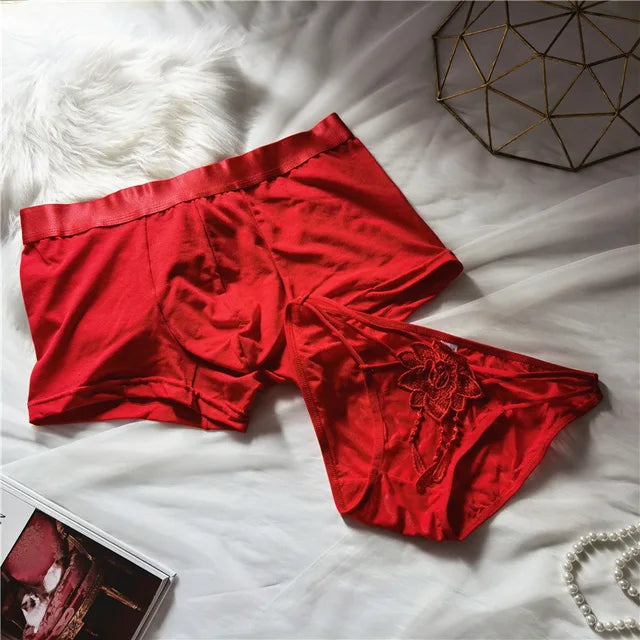 Matching Red Underwear Set
