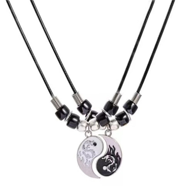 Matching Yin Yang Necklaces