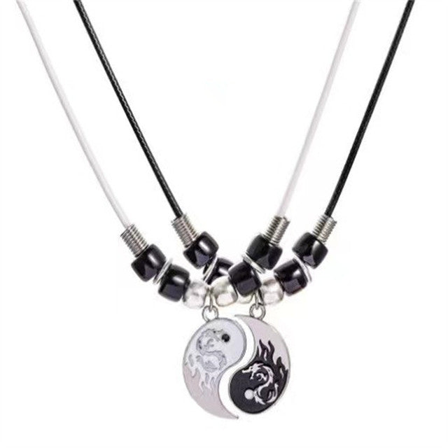 Matching Yin Yang Necklaces