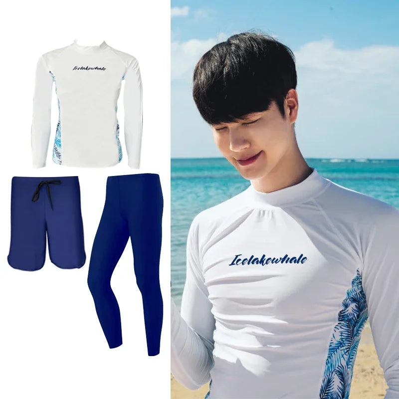 Matching Blue Swimsuits for Couples