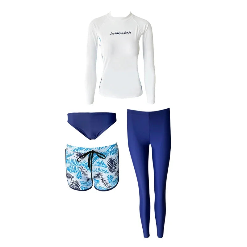 Matching Blue Swimsuits for Couples