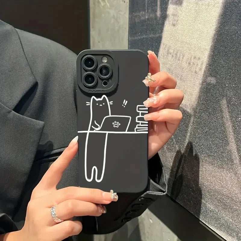 Matching Cat Couple Phone Case