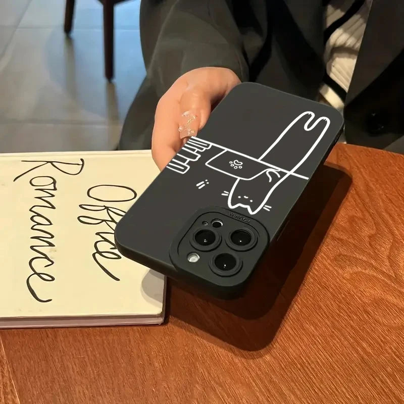 Matching Cat Couple Phone Case