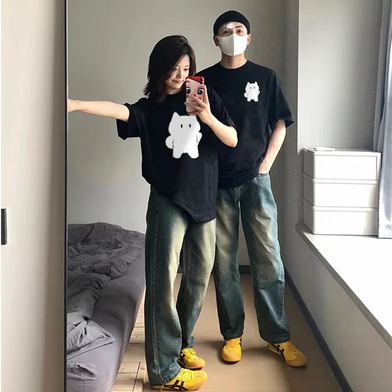 Matching Cat Shirts for Couples