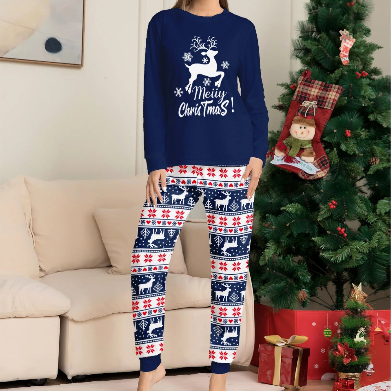 Matching Christmas Couple Pajama