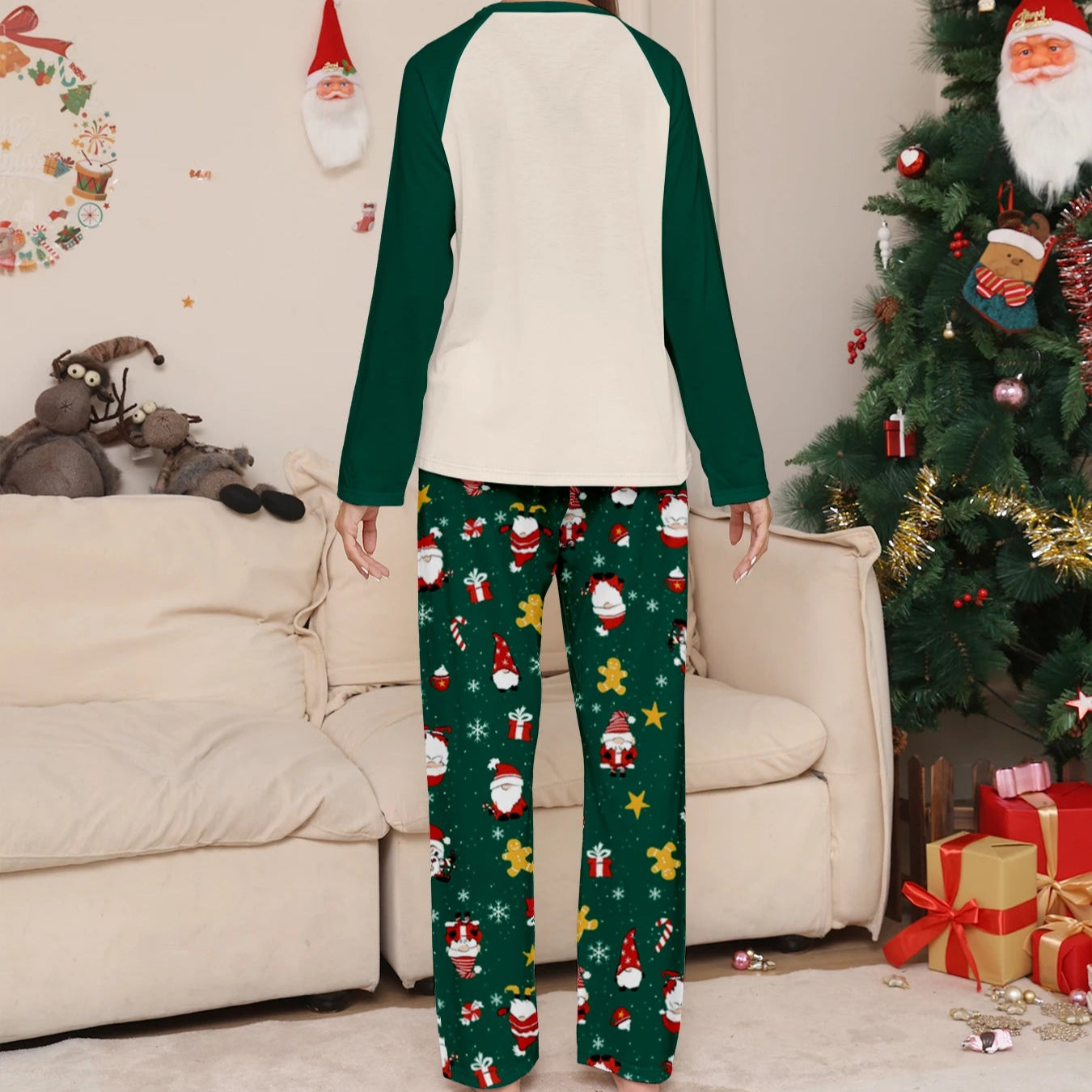 Matching Christmas Pajamas Couple