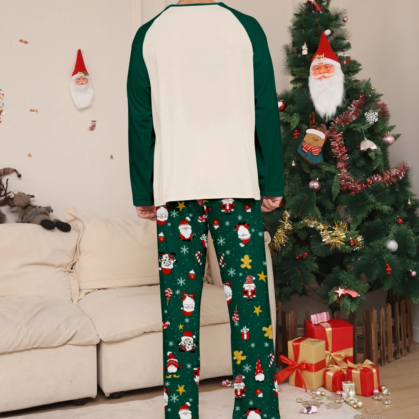 Matching Christmas Pajamas Couple