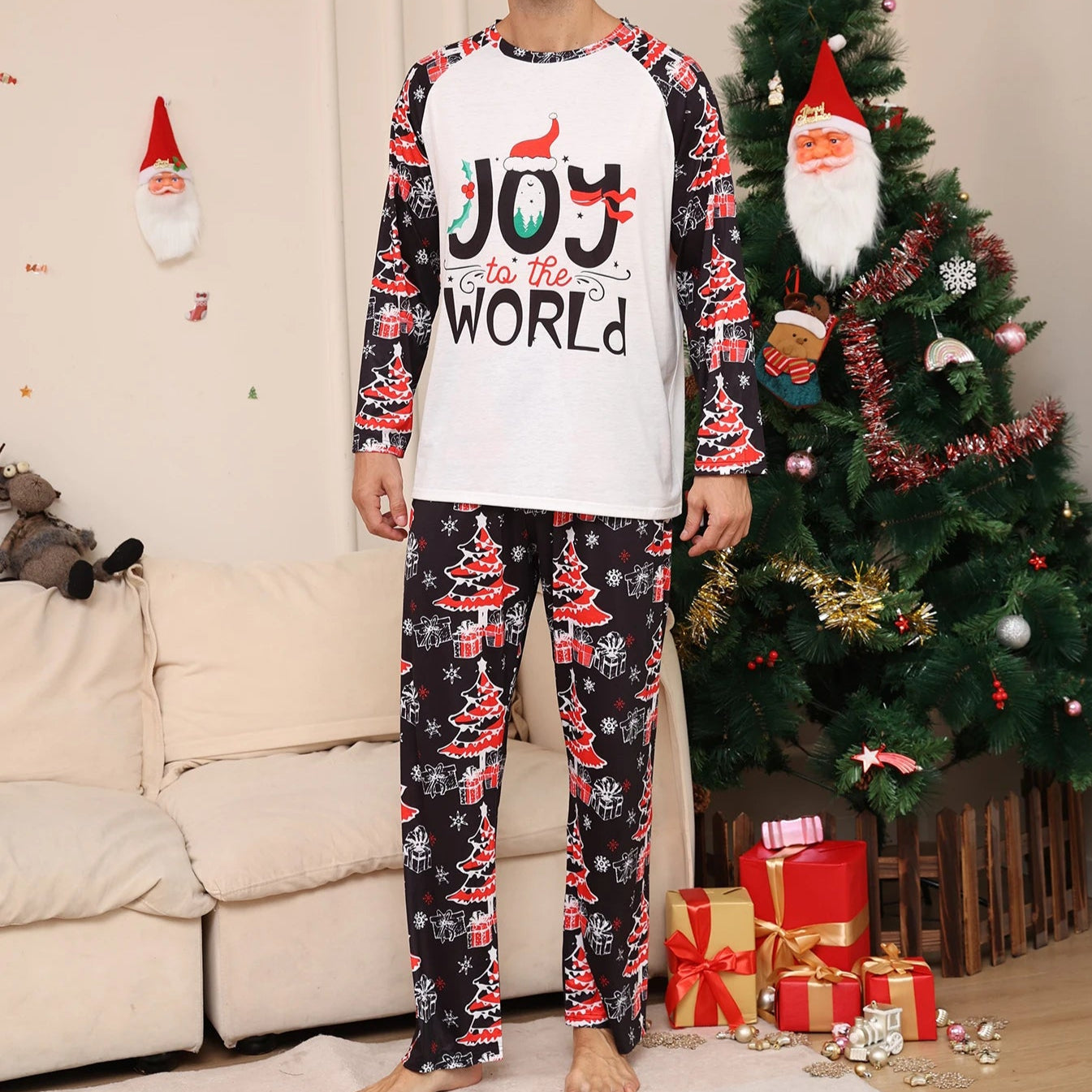 Matching Couple Christmas Pajamas