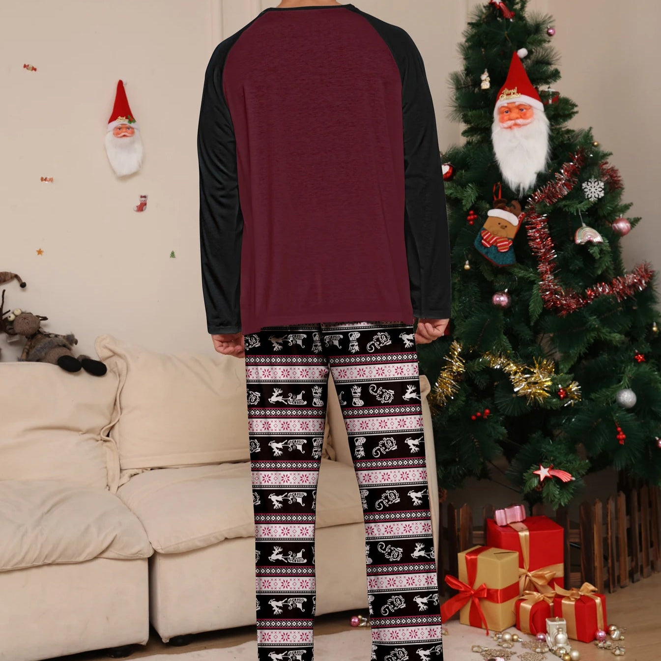 Matching Couples Christmas Pajamas