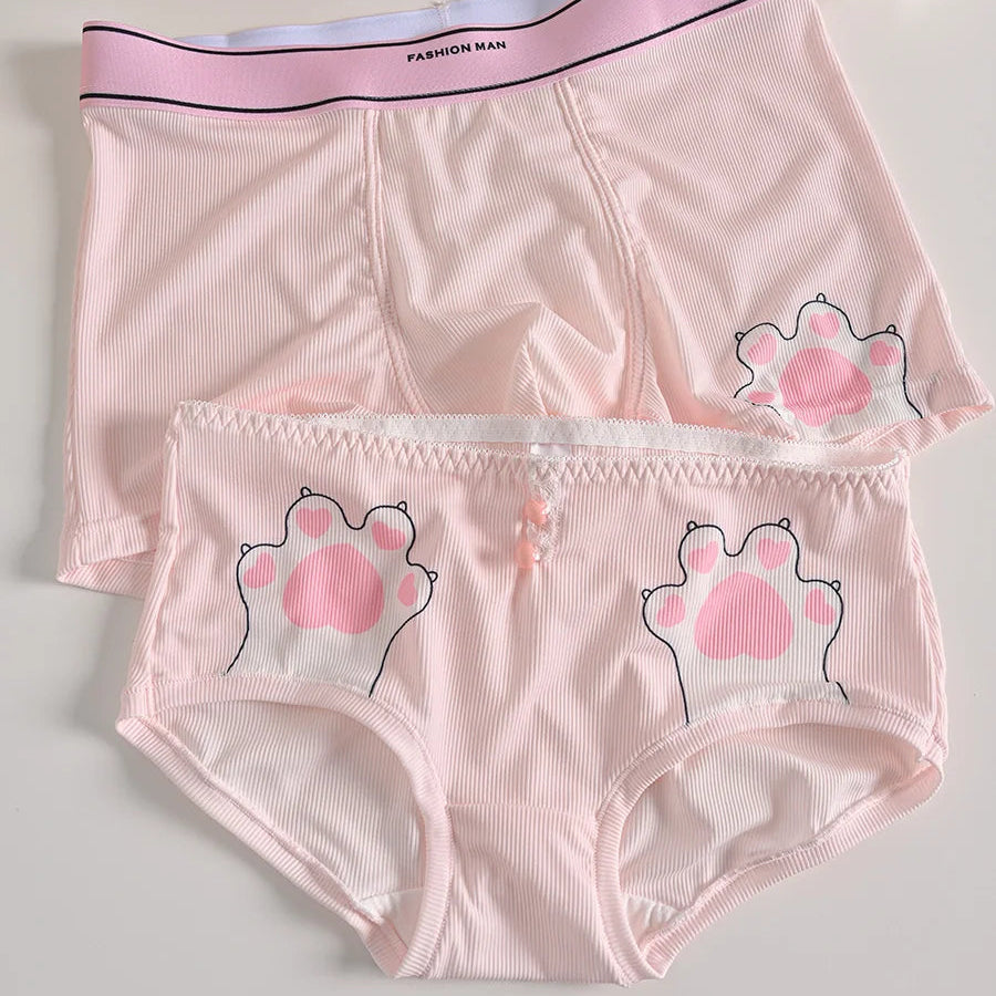 Matching Couples Underwear Cat