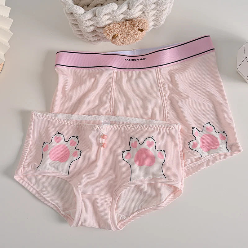 Matching Couples Underwear Cat