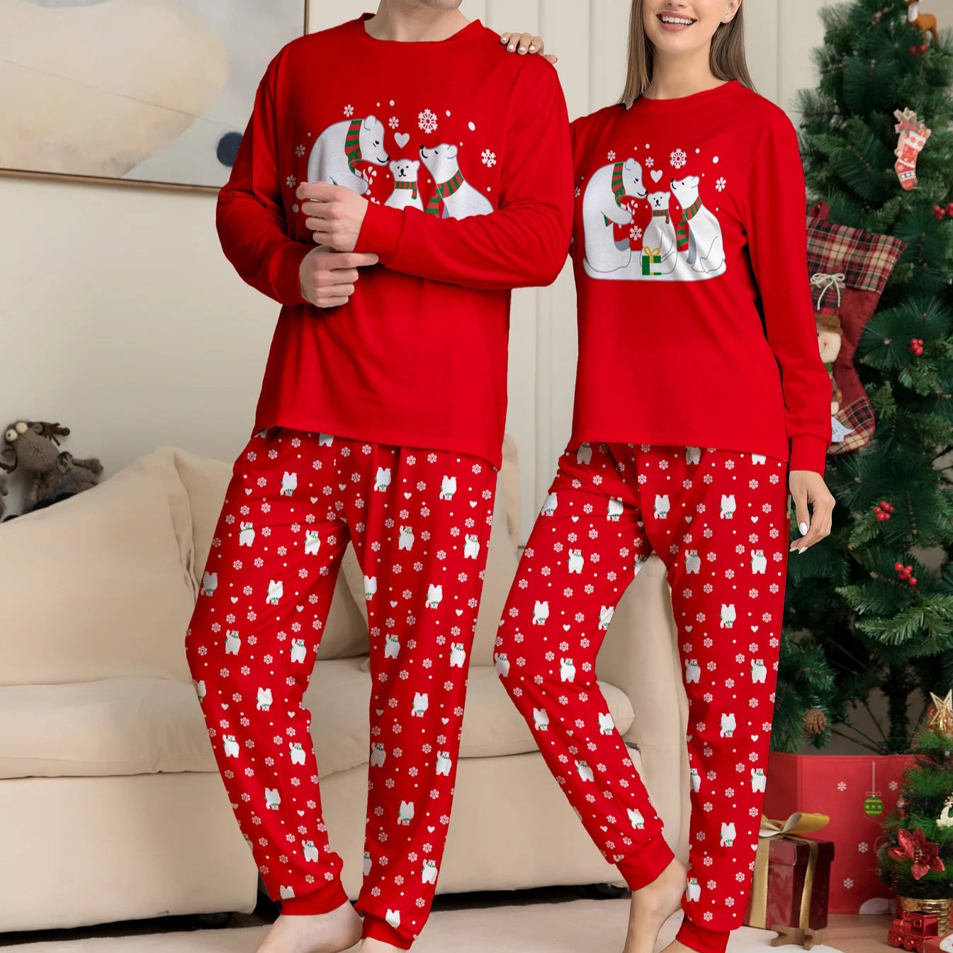 Matching Family Bear Christmas Pajamas