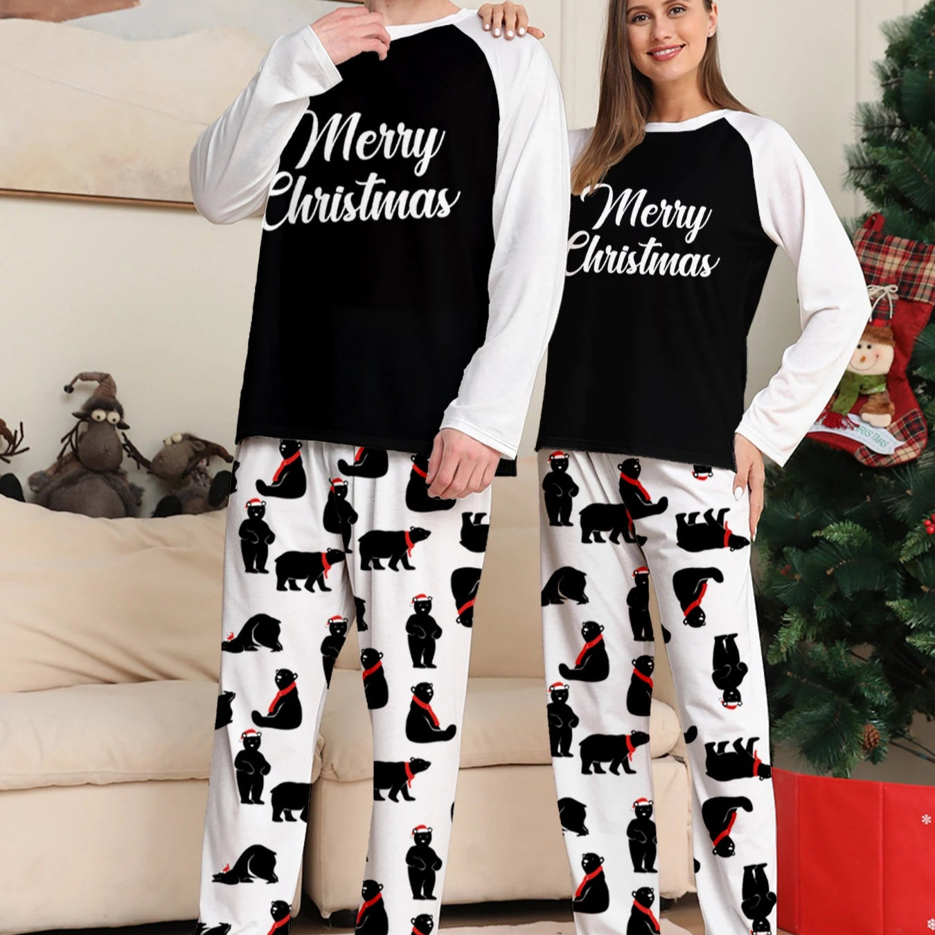 Merry Christmas Couple Pajamas