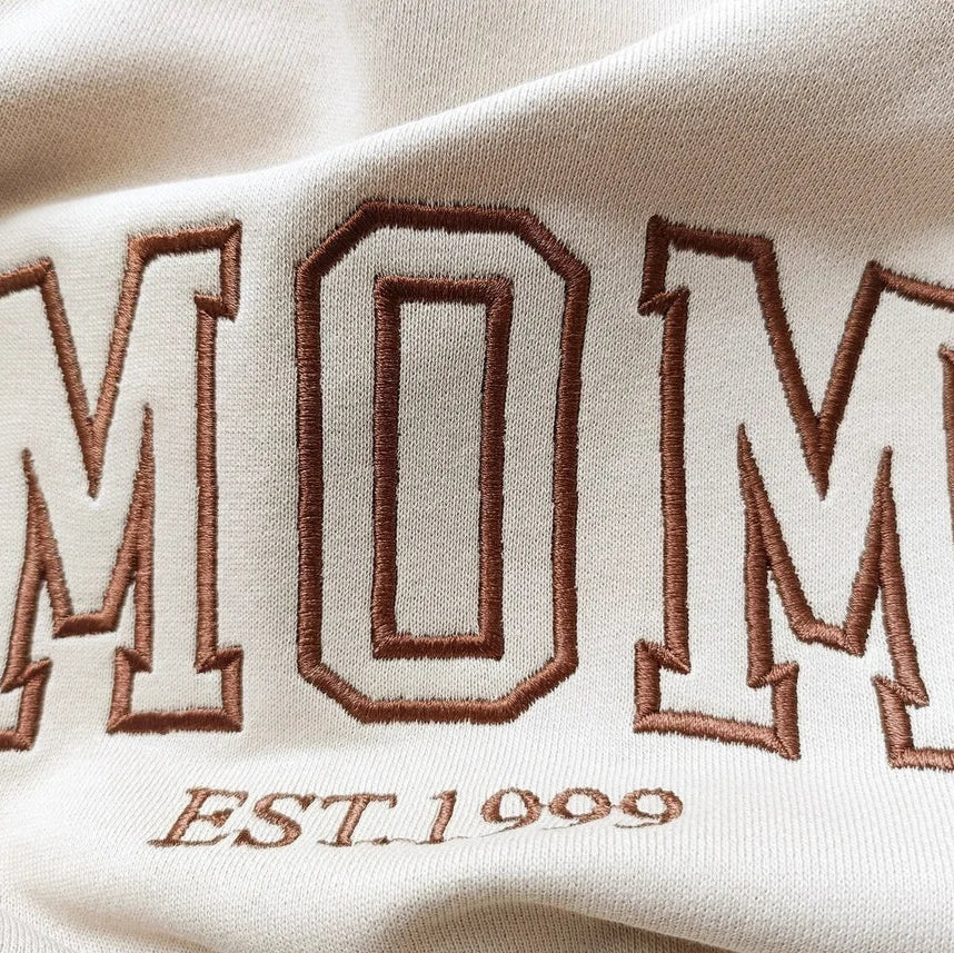 Mom and Dad Embroidered Sweatshirts