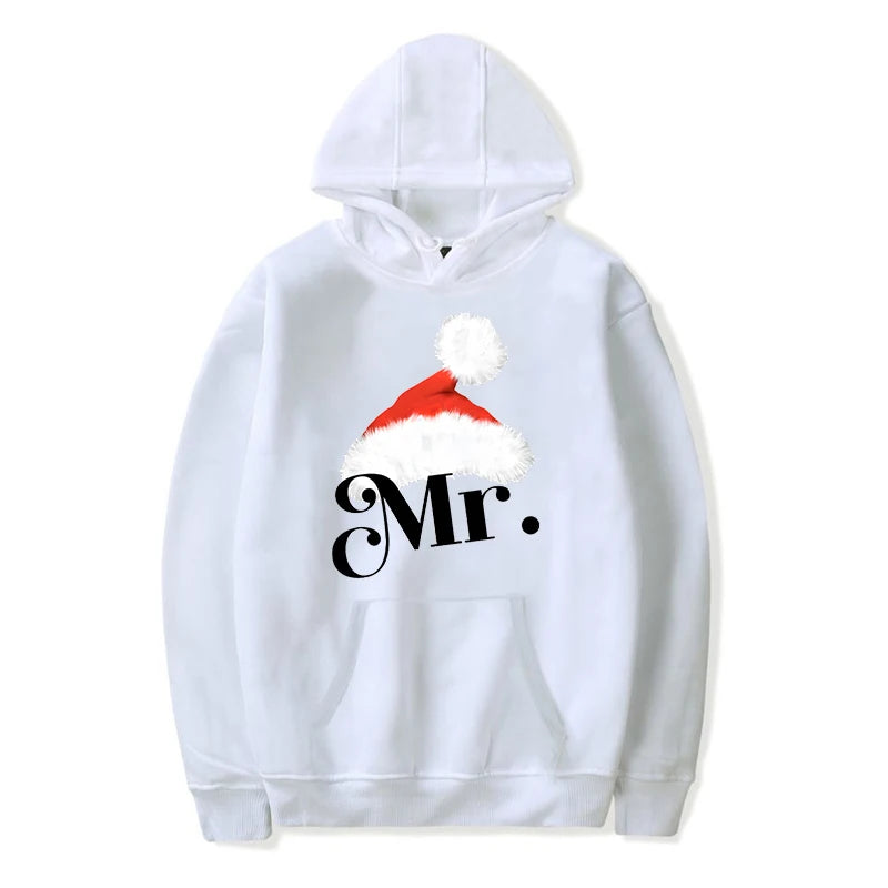 Mr and Mrs Christmas Hoodies